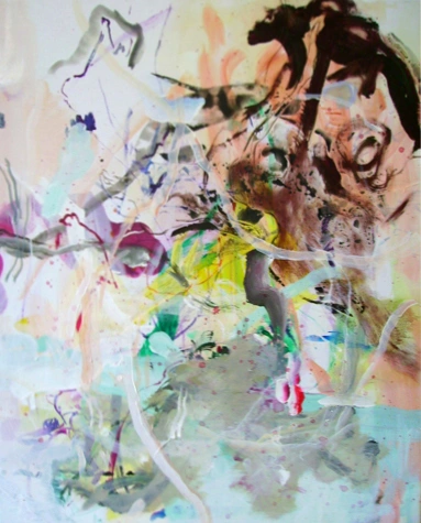 Yafeng Duan, OT-Nr.08-2010, 2010, 80 × 100 cm, acrylic and oil on canvas