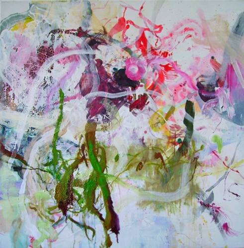 Yafeng Duan, OT-Nr.09-2010, 2010, 100 × 100 cm, acrylic and oil on canvas