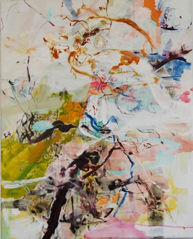 Yafeng Duan, OT-Nr.12-2010, 2010, 100 × 80 cm, acrylic and oil on canvas