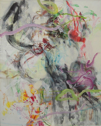 Yafeng Duan, OT-Nr.24-2010, 2010, 100 × 80 cm, acrylic and oil on canvas