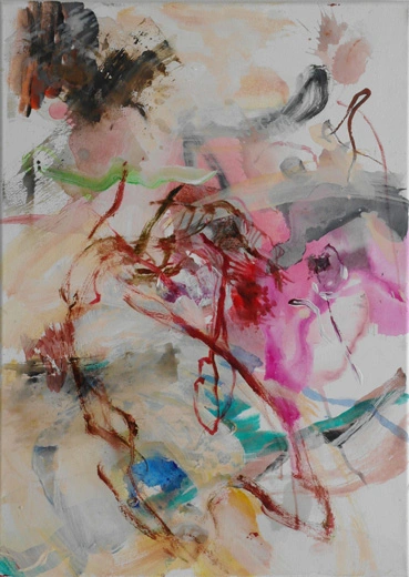Yafeng Duan, OT-Nr.09-2014, 2014, 70 × 50 cm, acrylic and oil on canvas