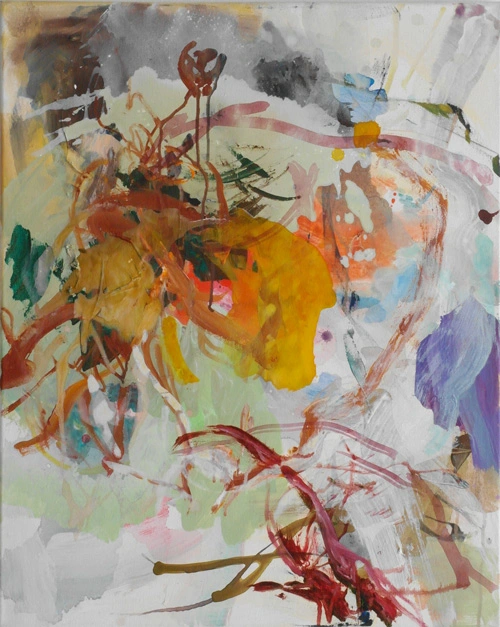 Yafeng Duan, OT-Nr.10-2014, 2014, 75 × 60 cm, acrylic and oil on canvas