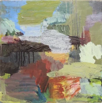 Yafeng Duan, OT-Nr.20-2016, 2016, 40 × 40 cm, oil on canvas