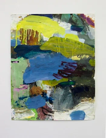 Yafeng Duan, OT-Nr.P02-2018, 2018, 64 × 50 cm, oil on paper