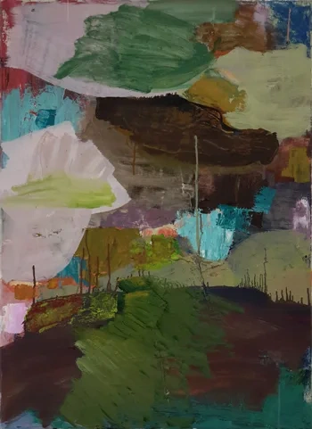 Yafeng Duan, OT-Nr.01-2019, 2019, 90 × 65 cm, oil on canvas