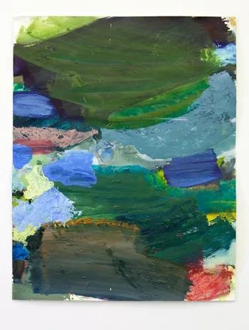Yafeng Duan, OT-Nr.P02-2019, 2019, 64 × 50 cm, oil on paper