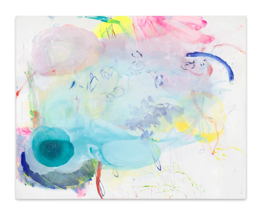 Yafeng Duan, Morning Unfolding, 2025, 240 × 300 cm, mixed media